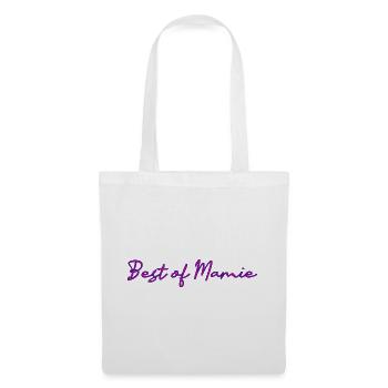 MAMIE. FÊTE DES MÈRES. BONNE FÊTE MAMIE. JE T'AIME - Sac en tissu - blanc - Devant
