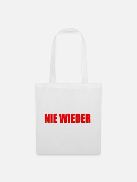 Nie wieder - Stoffbeutel - Weiß