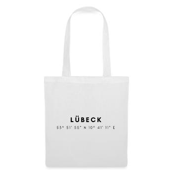 Lübeck coordinates - Tote Bag - white - Front