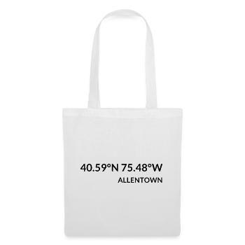 Allentown, Pennsylvania, USA Coordinates - Tote Bag - white - Front