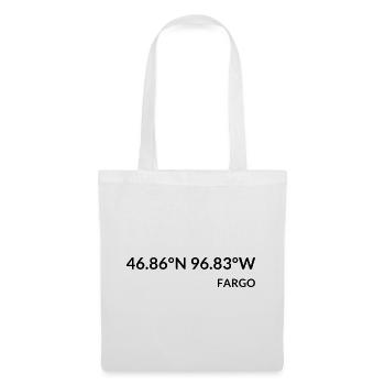 Fargo, North Dakota, USA Coordinates - Tote Bag - white - Front