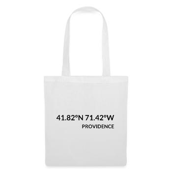 Providence, Rhode Island, USA Coordinates - Tote Bag - white - Front