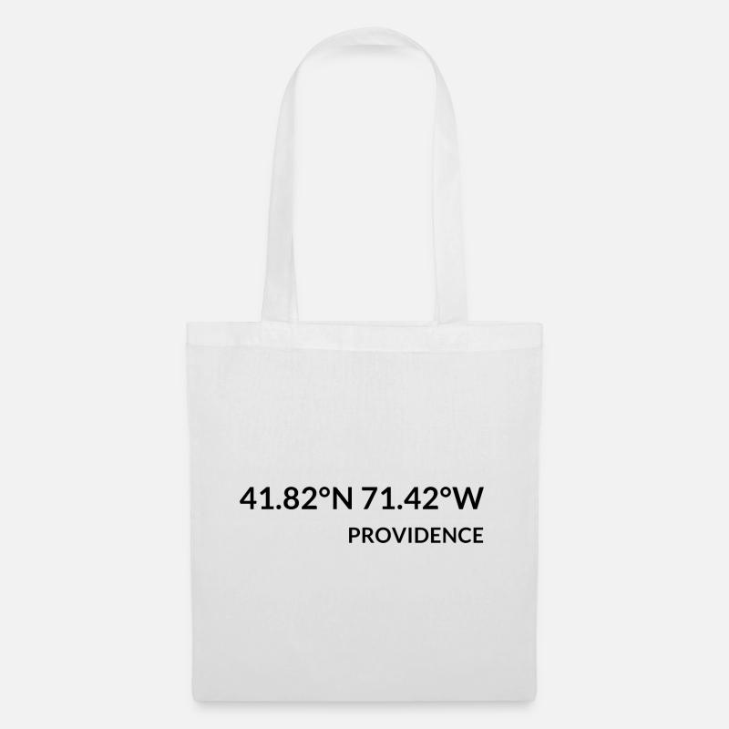 Providence, Rhode Island, USA Coordinates - Tote Bag - white