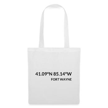 Fort Wayne, Indiana, USA Coordinates - Tote Bag - white - Front