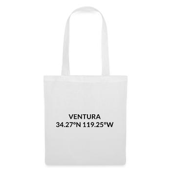 Ventura, Californie, États-Unis Coordonnées - Sac en tissu - blanc - Devant