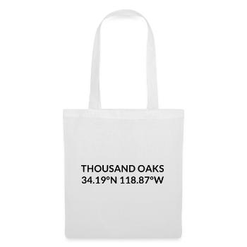 Thousand Oaks California USA Coordinates - Tote Bag - white - Front