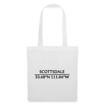 Scottsdale Arizona USA Koordinaten - Stoffbeutel - Weiß - Vorne