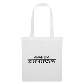 Anaheim, Californie, États-Unis - Sac en tissu - blanc - Devant