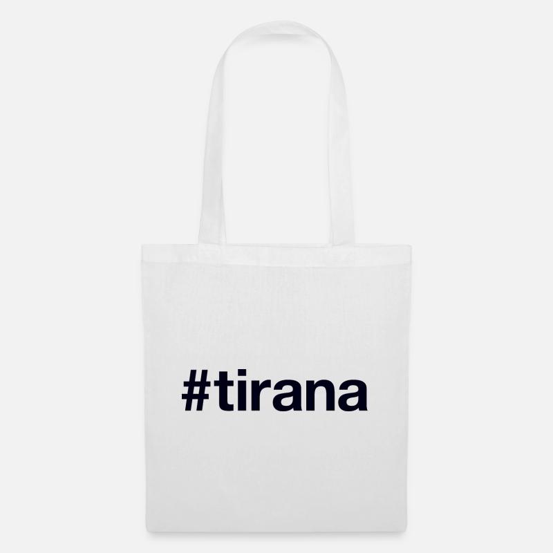 TIRANA Hashtag - Stoffbeutel - Weiß