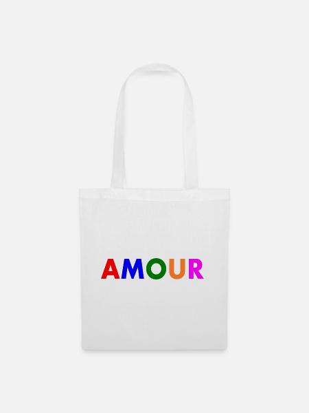 Amour - Stoffbeutel - Weiß