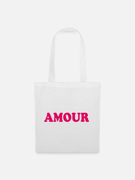 Amour - Stoffbeutel - Weiß