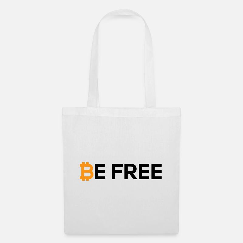 Bitcoin Be Free - Stoffbeutel - Weiß