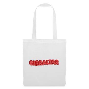 Geschenk für Gibraltar - Stoffbeutel - Weiß - Vorne