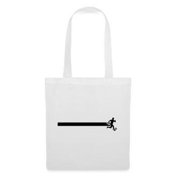 Ligne de footballeur - Sac en tissu - blanc - Devant