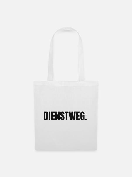 Dienstweg Shirt hell - Behörde Amt Bürokratie - Stoffbeutel - Weiß