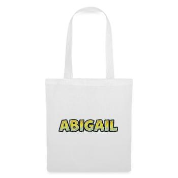 Abigail – Handgezeichnete Typografie - Stoffbeutel - Weiß - Vorne