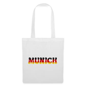 MUNCH Deutsche Flagge - Stoffbeutel - Weiß - Vorne