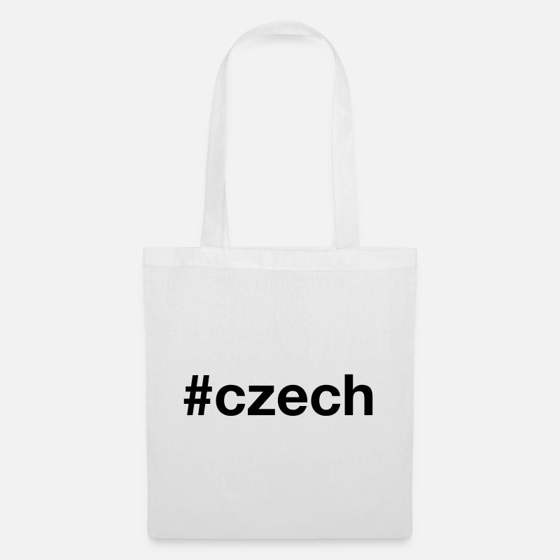 CZECH Hashtag Tschechien Tschechisch - Stoffbeutel - Weiß