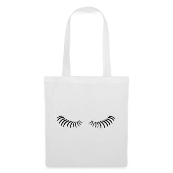 Eye lashes looking down. - Tote Bag - white - Front
