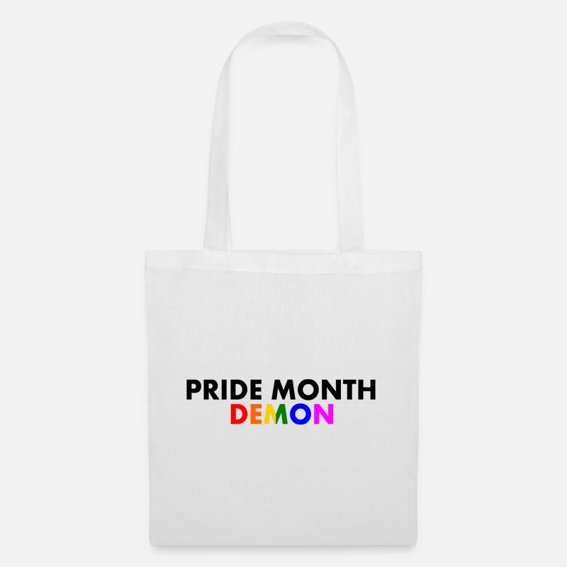 pride month demon - Stoffbeutel - Weiß
