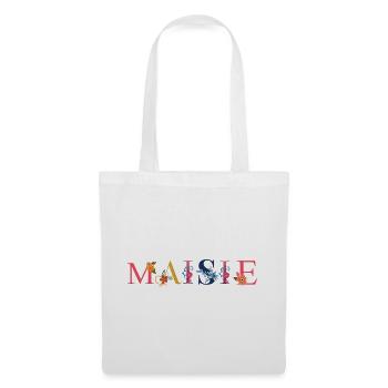 MAISIE name decorated with flowers - Tote Bag - white - Front