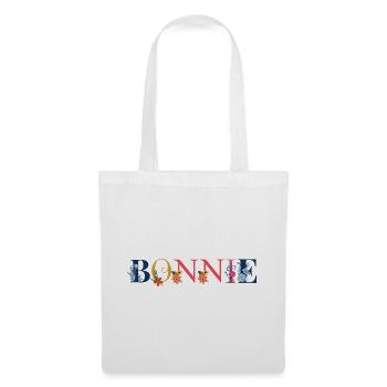 BONNIE name adorned with flowers - Tote Bag - white - Front