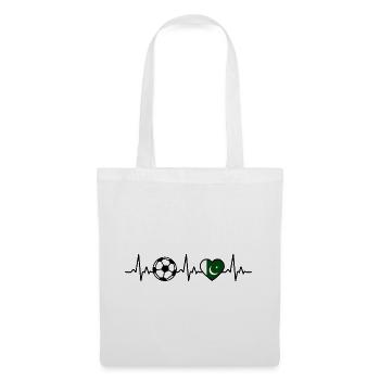 Battement de cœur du Football pakistanais - Sac en tissu - blanc - Devant
