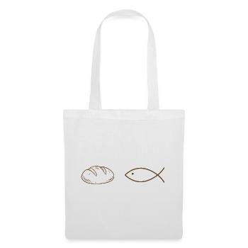 Laibe und Fisch - Stoffbeutel - Weiß - Vorne