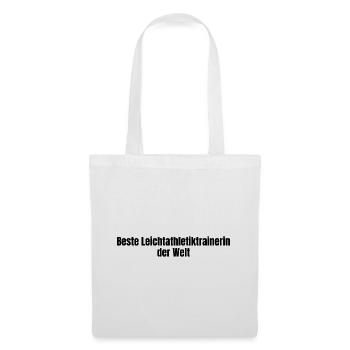 Beste Leichtathletiktrainerin der Welt Geschenk - Stoffbeutel - Weiß - Vorne