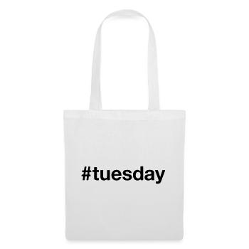 TUESDAY Hashtag tuesday - Tote Bag - white - Front