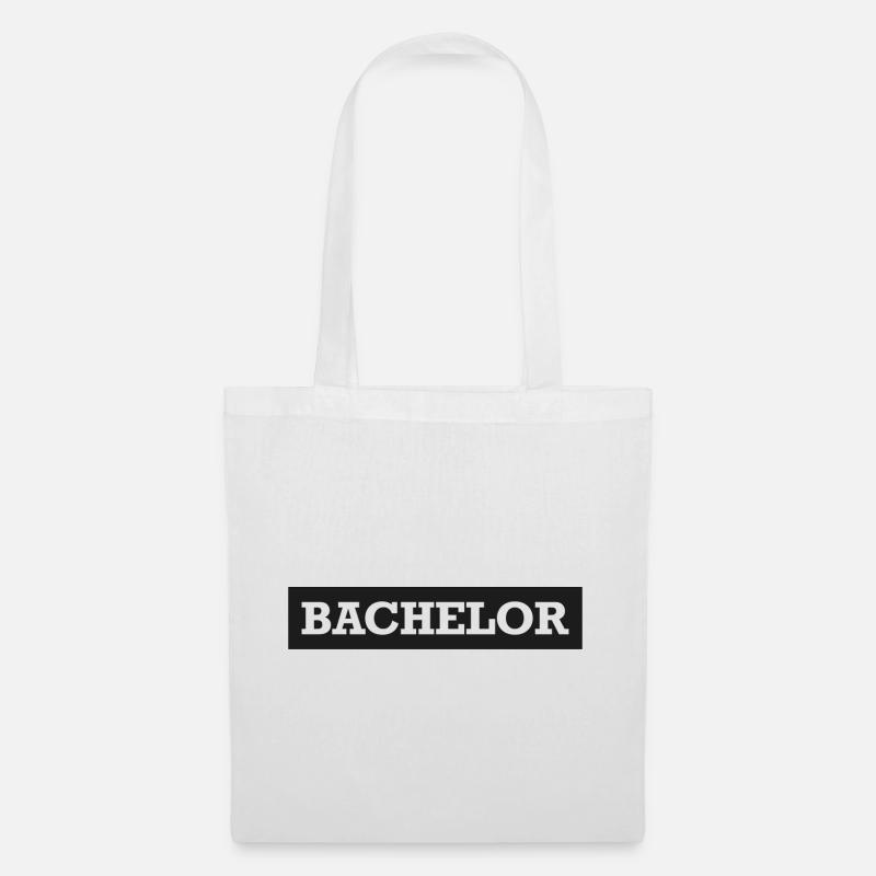 Bachelor - Stoffbeutel - Weiß