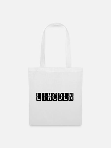 Lincoln Flughafentafel - Stoffbeutel - Weiß
