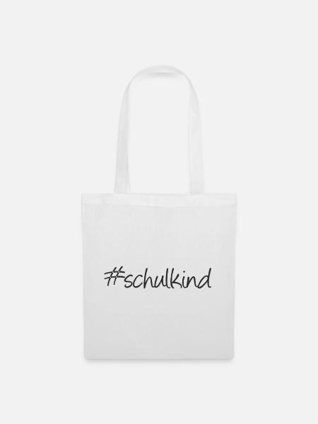 Hashtag Schulkind - Stoffbeutel - Weiß