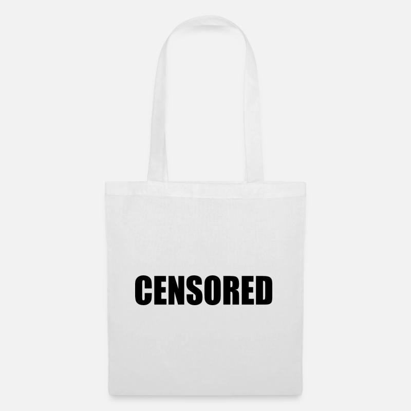 censored - Stoffbeutel - Weiß