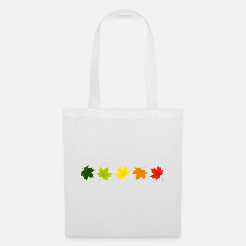 Der Herbst ist da - Stoffbeutel - Weiß