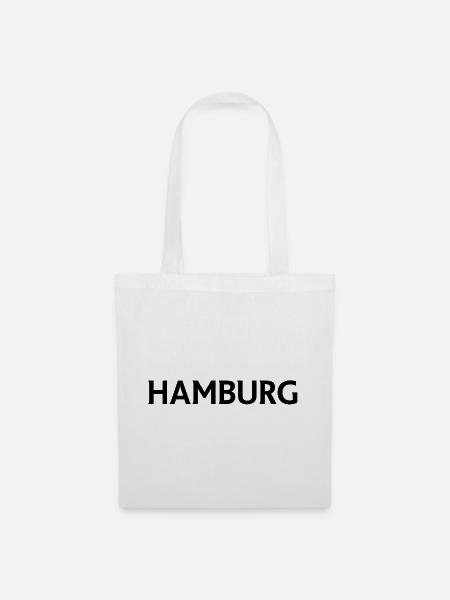 Hamburg - Stoffbeutel - Weiß