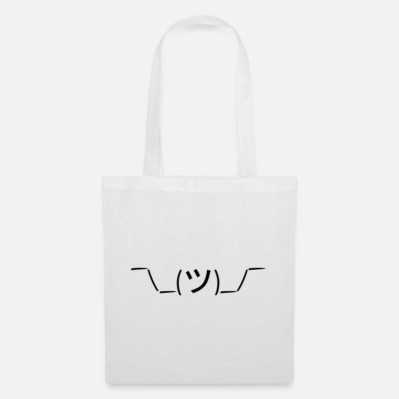 ¯\_(ツ)_/¯ - Shrug - Stoffbeutel - Weiß
