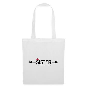 Schwester - Stoffbeutel - Weiß - Vorne