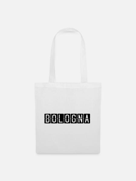 Bologna Flughafentafel - Stoffbeutel - Weiß