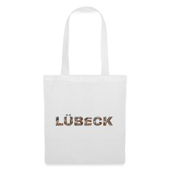 Lübeck Hund - Stoffbeutel - Weiß - Vorne