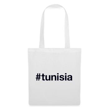 TUNISIE Hashtag Tunesien - Sac en tissu - blanc - Devant