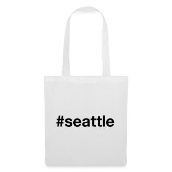 SEATTLE Hashtag Grunge - Tote Bag - white - Front
