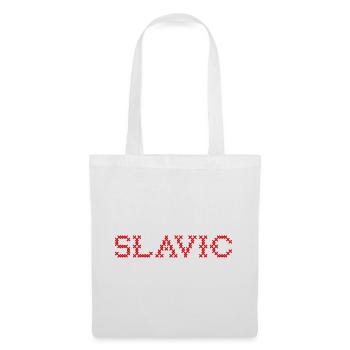 SLAVIC Folk Slawisch - Stoffbeutel - Weiß - Vorne