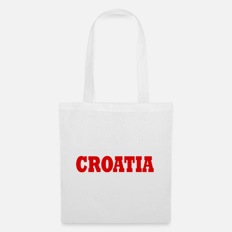 Kroatien - Stoffbeutel - Weiß