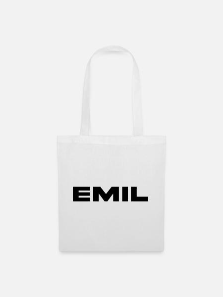 Emil Vorname Name - Stoffbeutel - Weiß
