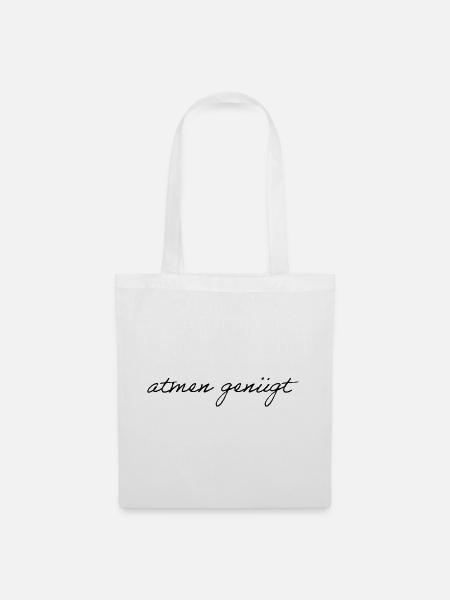 atmen genügt - Stoffbeutel - Weiß
