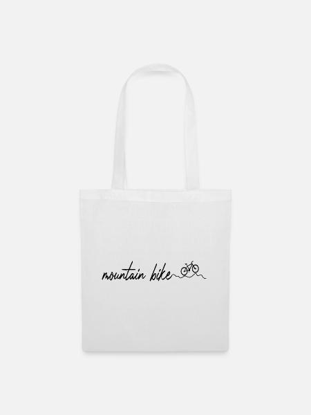 Fahrrad Mountainbike Mtb Radfahrer - Stoffbeutel - Weiß