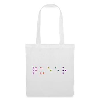 Queer Braille - Stoffbeutel - Weiß - Vorne