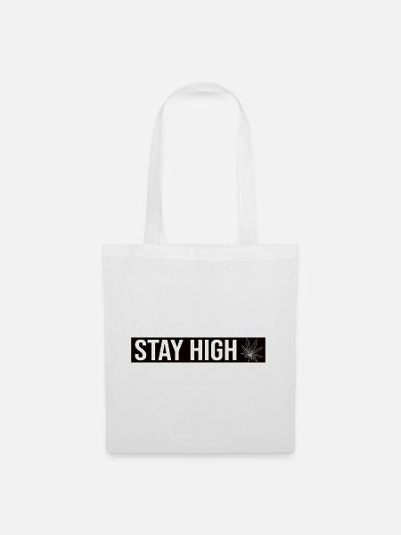 Stay High Leaf - Stoffbeutel - Weiß