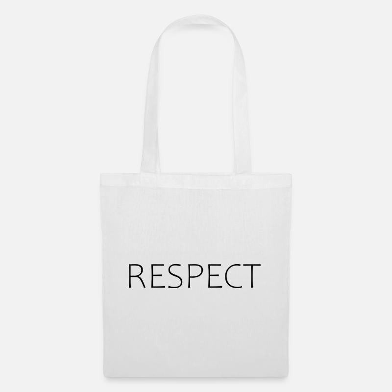 Respect - Stoffbeutel - Weiß